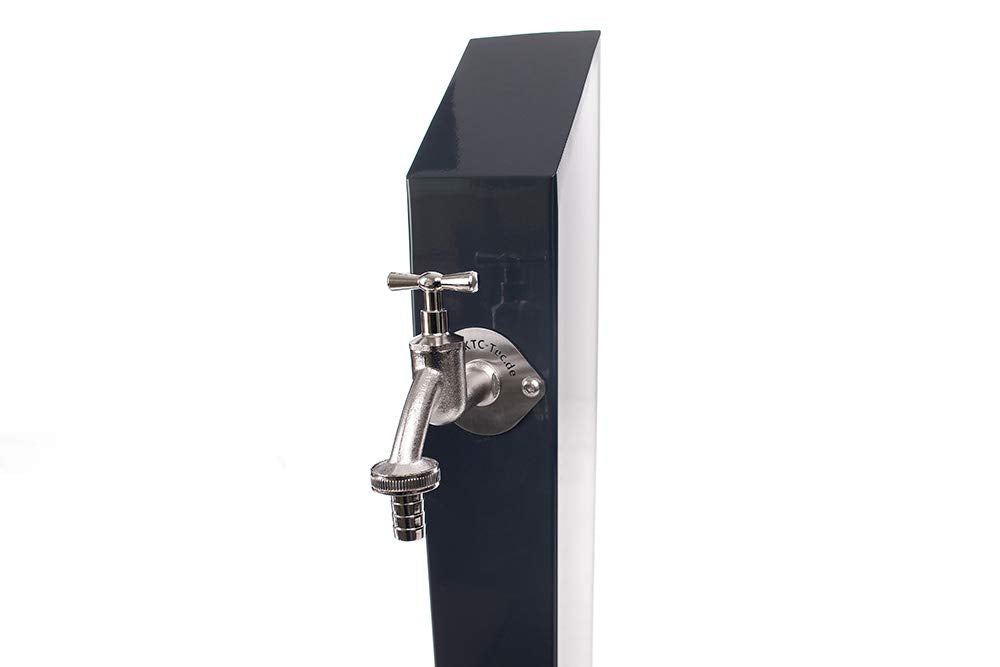 KTC Tec TRINKWASSER Wassersäule TSQS 1030 Anthrazit, Wasserzapfsäule Wasserzapfstelle Gartenzapfstel