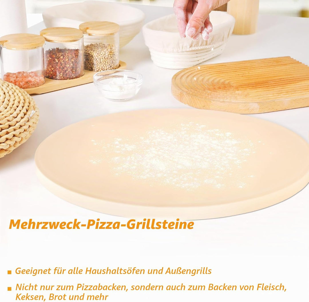 Pizzastein Round 5er Set 15" Round, 15" Round