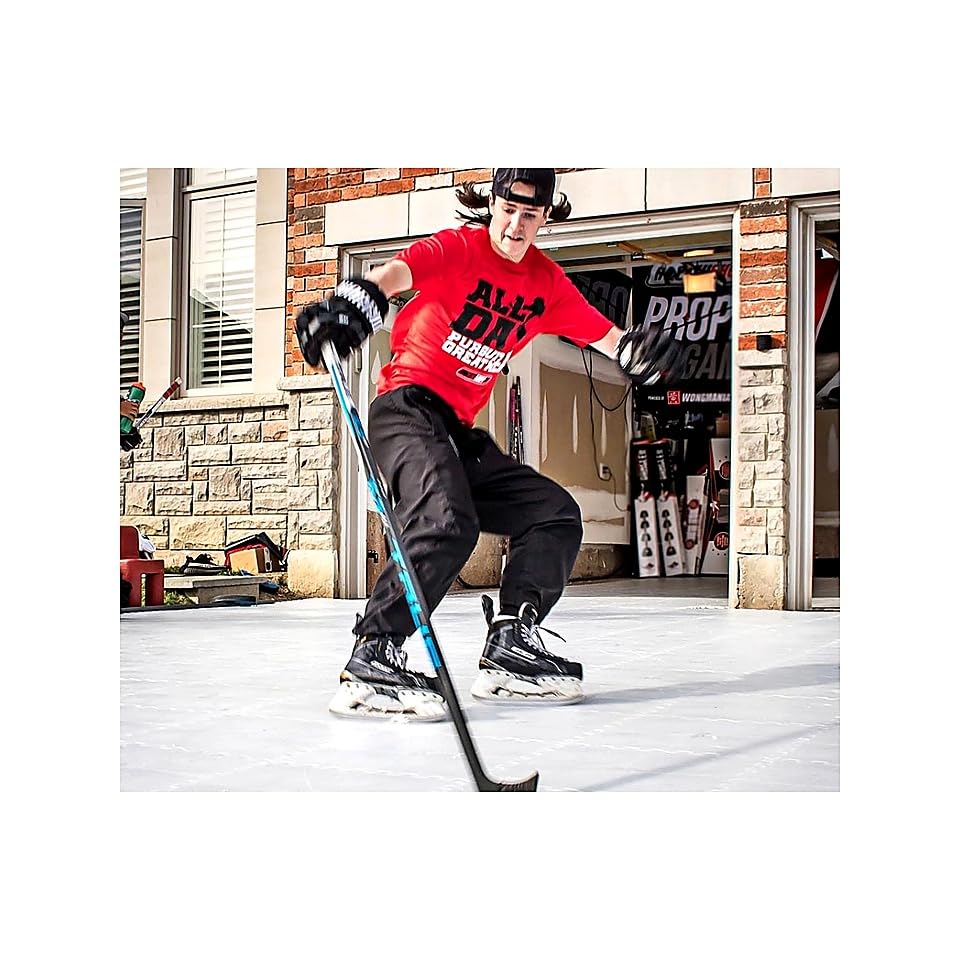 HOCKEYSHOT Revolution Skate-able Tiles 10x (45,7 cm x 45,7 cm), Farbe:weiss