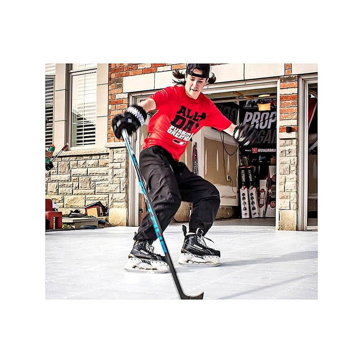 HOCKEYSHOT Revolution Skate-able Tiles 10x (45,7 cm x 45,7 cm), Farbe:weiss