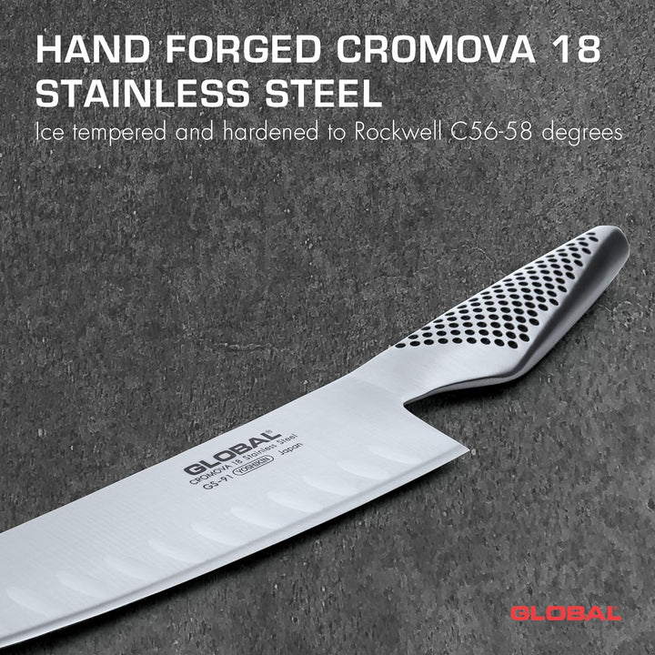 Global GS-91 Gemüsemesser mit Kullen 14 cm