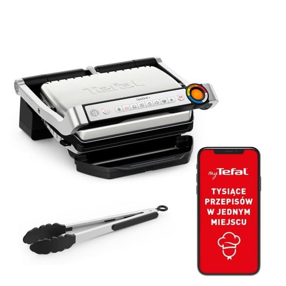 Tefal OptiGrill+ GC718D10 Smart Grill, 6 Programme, Kochanzeige, Dickenmessung, Tropfwanne