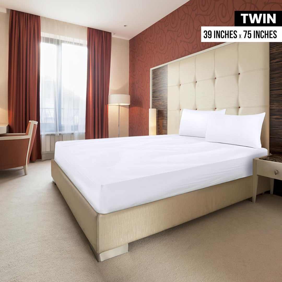 Utopia Bedding Spannbettlaken, aus weicher gebürsteten Mikrofaser, Tiefe Taschen, schrumpft und verb