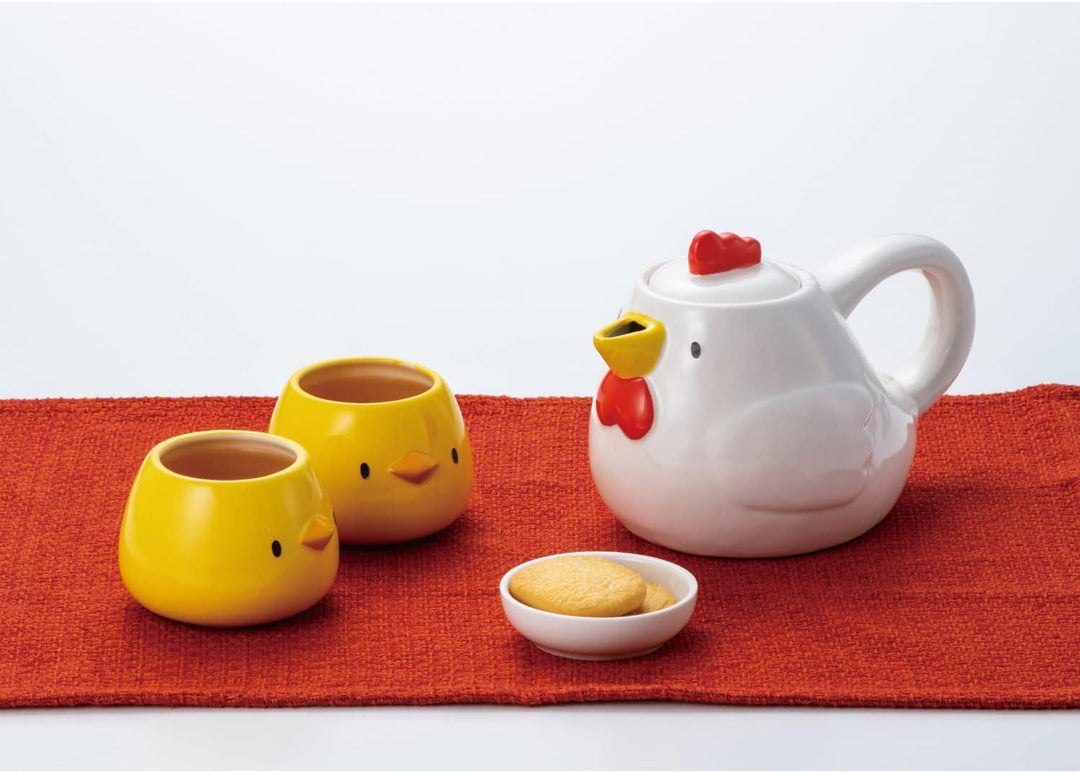 SAN3750 Süsses Tafelgeschirr Tasse Tee Set, ca. 600 ml, Küken, Eltern und Kind Shiwatori Küken Elter