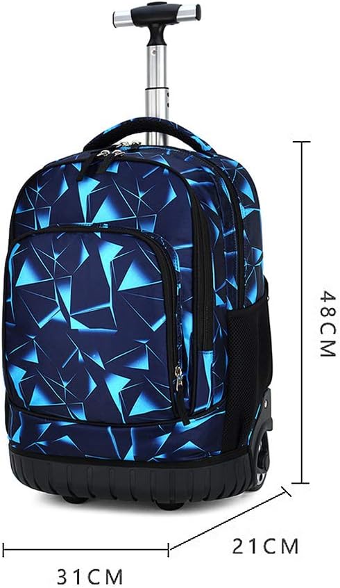 Trolley Rucksack Schulrucksack Schüler Multifunktionaler Rucksack Schultaschen Koffer Laptop Reise S