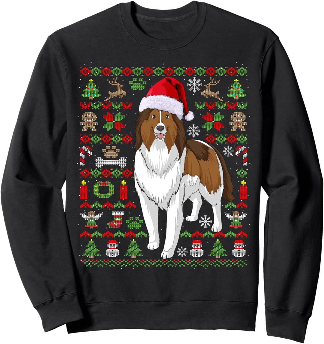 Ugly Christmas Shetland Sheepdog Weihnachten Hunde Geschenk Sweatshirt