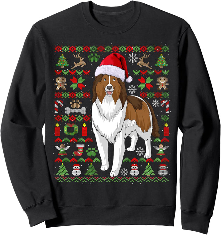 Ugly Christmas Shetland Sheepdog Weihnachten Hunde Geschenk Sweatshirt