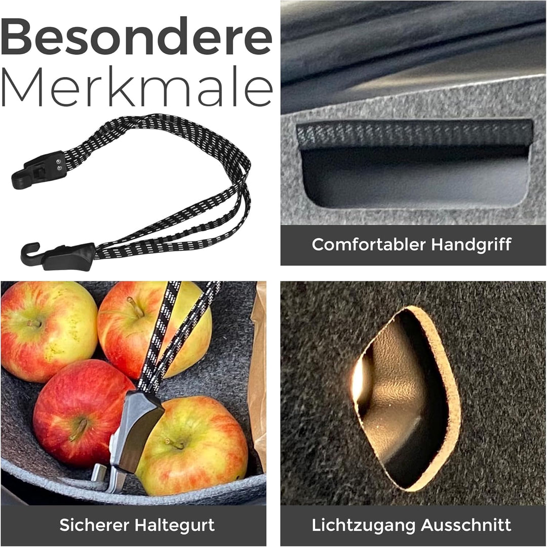 VLOX Tesla Model 3 Highland Frunk Organizer Aufbewahrungsbox – Passgenau für Modell 3 2021–2024, 60L