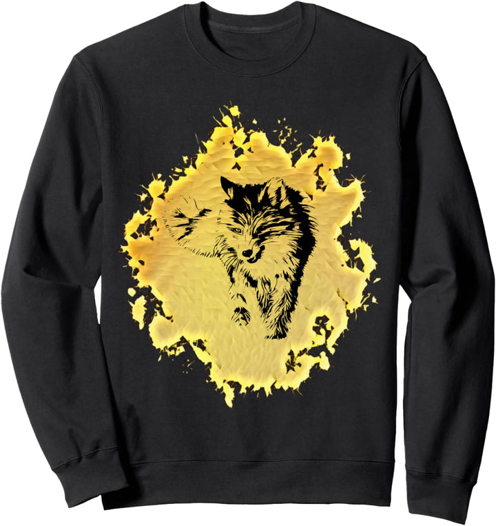 Fuchs Motiv schlauer Fuchs Tiere Wald schlaue Füchse Design Sweatshirt