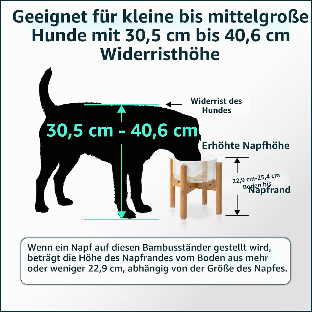 Hundenapfständer – erweiterbare Grösse für 15,2-20,3 cm Durchmesser kleine und mittelgrosse Haustier