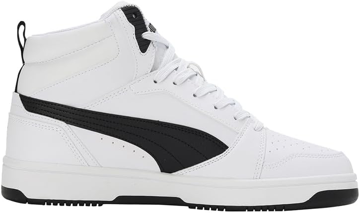 Puma Unisex Rebound V6Sneaker 39 EU Puma White Puma Black, 39 EU Puma White Puma Black