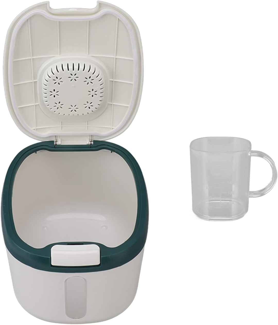 Reisbehälter, Insektensicher, Geruchlos, Luftdicht, Reisbox mit Klarem Fenster für Getreide, Zucker,