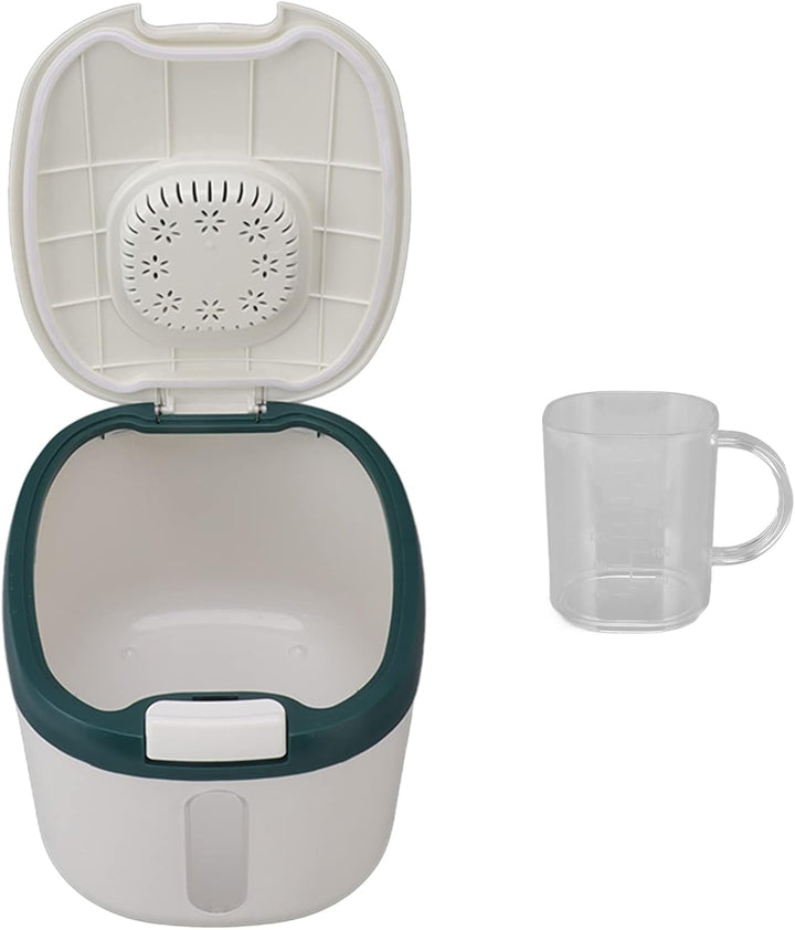 Reisbehälter, Insektensicher, Geruchlos, Luftdicht, Reisbox mit Klarem Fenster für Getreide, Zucker,