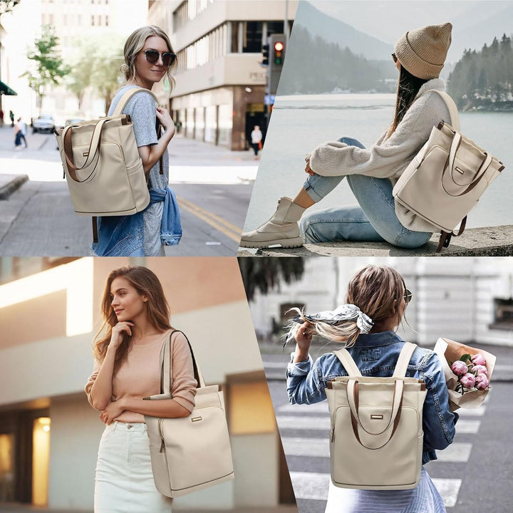 GOLF SUPAGS Convertible Laptop-Rucksack für Frauen Casual Daypack Notebook Tote Bag für Arbeit Hochs
