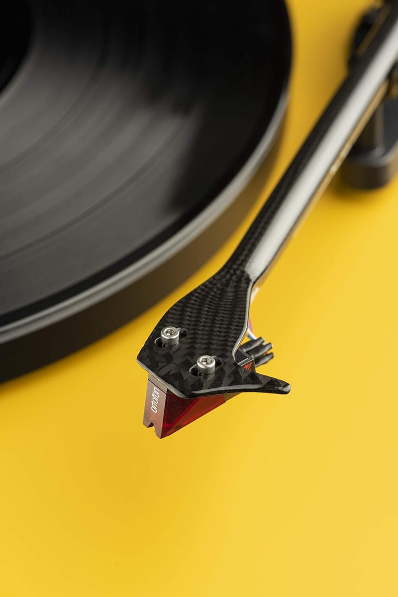 Pro-Ject Debut Carbon EVO, Audiophiler Plattenspieler mit Carbon Tonarm, elektronischer Geschwindigk
