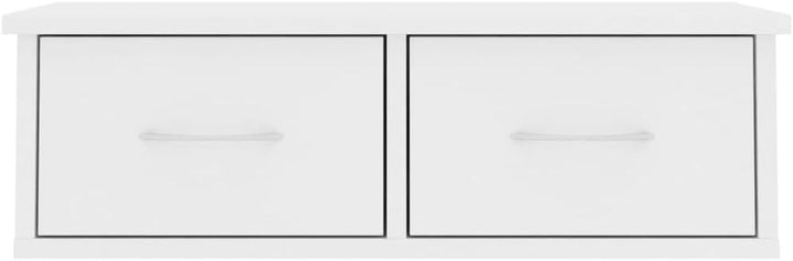 Tidyard Wand Schubladenregal Wandregal, Schweberegal mit 2 Schubladen, Aufbewahrungsregal im Flur, H