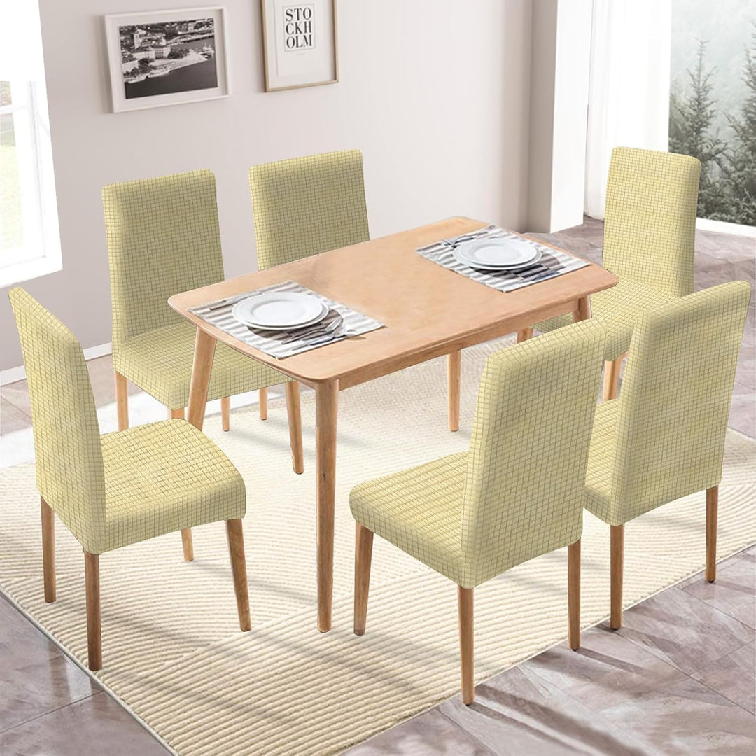 Ystyle Stretch Stuhlhussen 6er Set, Stuhlbezug Elastisch Abnehmbarer Waschbarer, Universal Hussen Fü