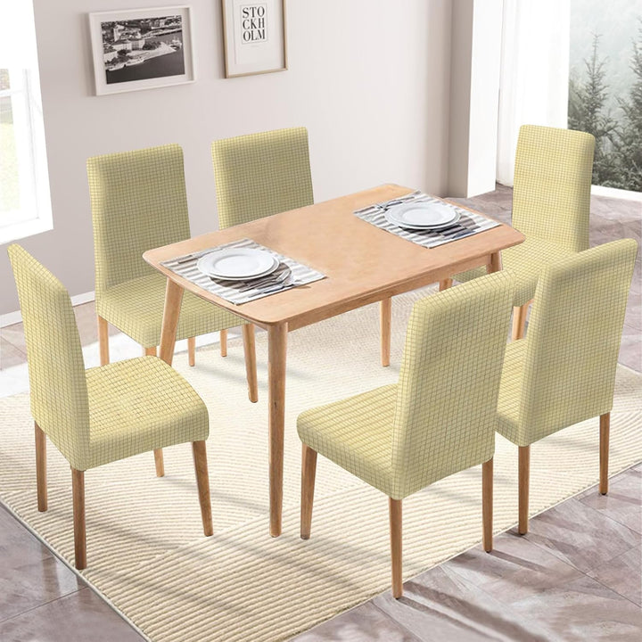 Ystyle Stretch Stuhlhussen 6er Set, Stuhlbezug Elastisch Abnehmbarer Waschbarer, Universal Hussen Fü