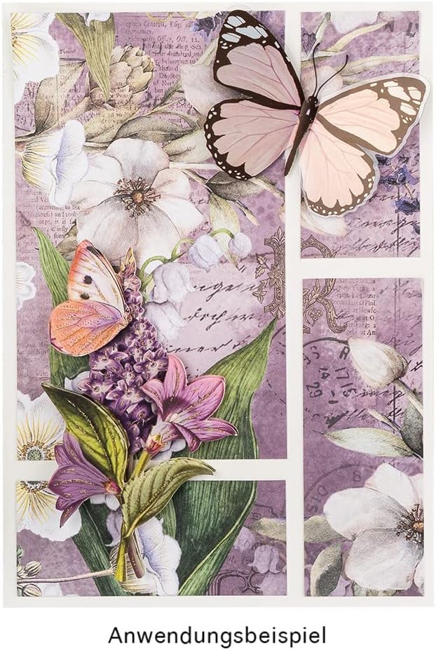 Ideen mit Herz Duo-Design-Papiere | Motiv beidseitig bedruckt | hochwertiges Dekor-Papier | Bastel-K