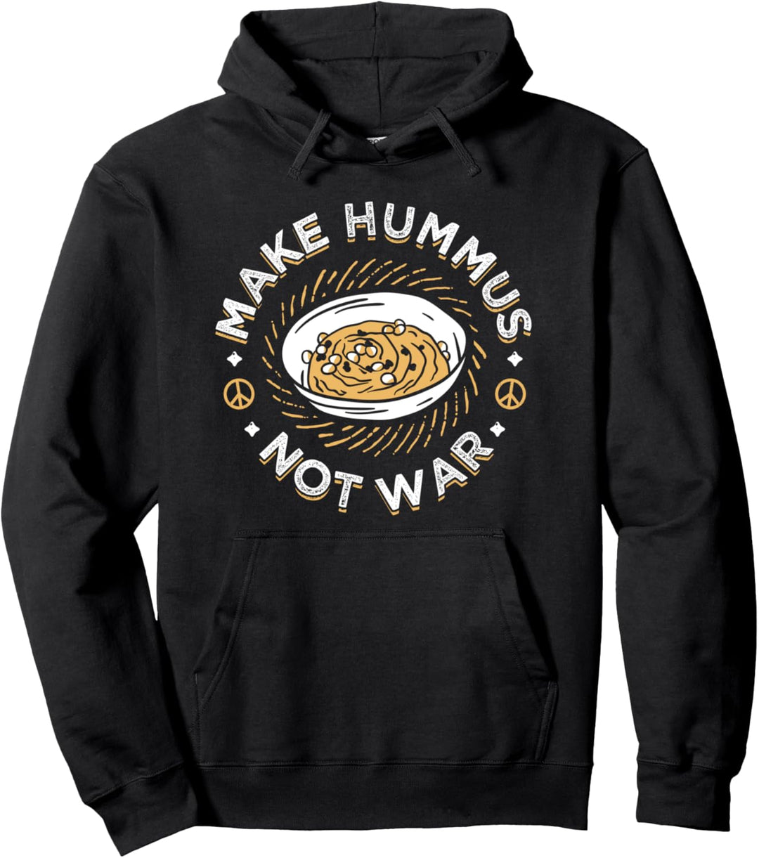 Make Hummus Not War Veganer Vegetarier Spread Veggie Falafel Pullover Hoodie