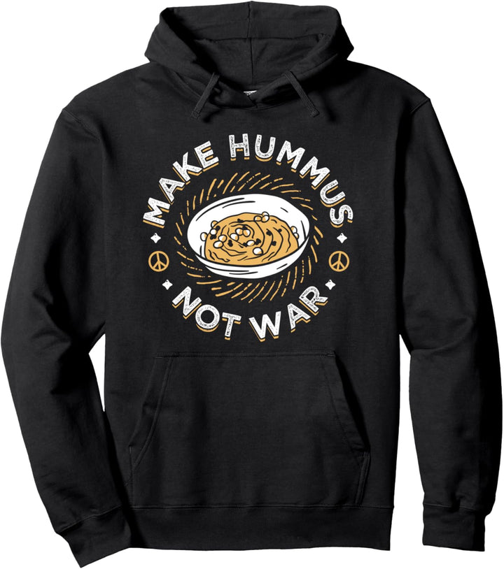Make Hummus Not War Veganer Vegetarier Spread Veggie Falafel Pullover Hoodie