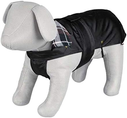 TRIXIE wasserabweisender Hundemantel "Mantel Paris, S: 33 cm, schwarz" - 30501 Schwarz 33 cm, Schwar