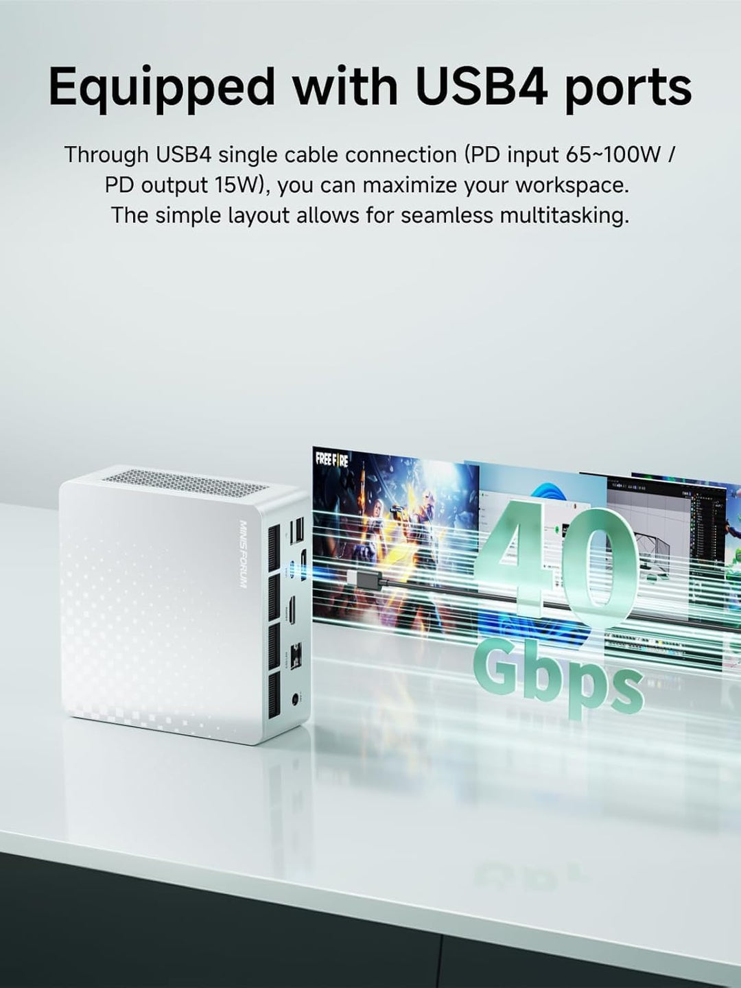 MINIS FORUM M1 Lite Mini PC,Core Ultra 5 125U 12C/14T Prozessor bis zu 4.3 GHz/Intel Arc Graphics,16