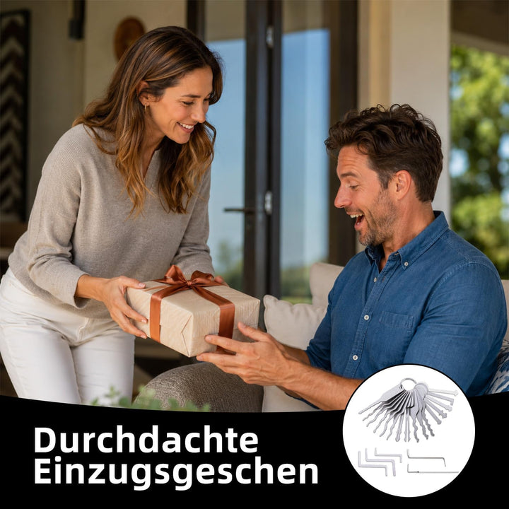 21 Stk Türöffnungswerkzeug Set, Edelstahl Dietrich Schlüsselrohlinge, Türöffner Werkzeug für elektri