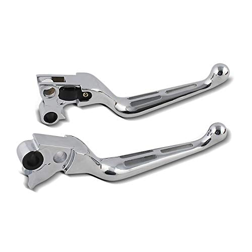 Bremshebel und Kupplungshebel-Set Stripe für Harley Davidson Electra Glide Ultra Classic 97-07 Chrom