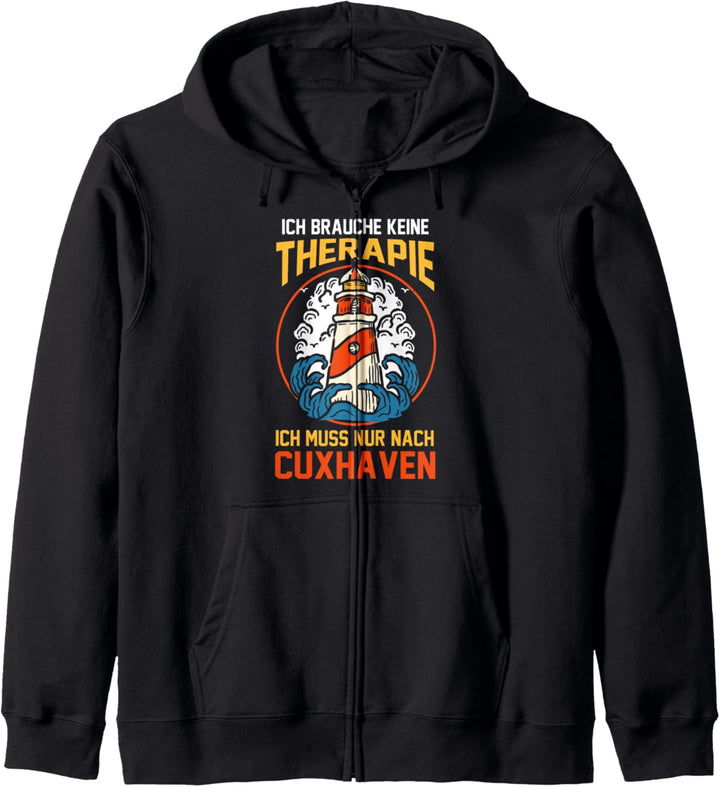 Ich brauche keine Therapie ich muss nur nach Cuxhaven Kapuzenjacke
