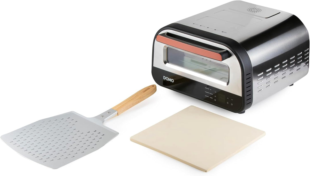 DOMO DO9289PZ Pizza Genius – Elektrischer Pizzaofen – 1700 W – 6 Programme – Ihre Lieblingspizzen in