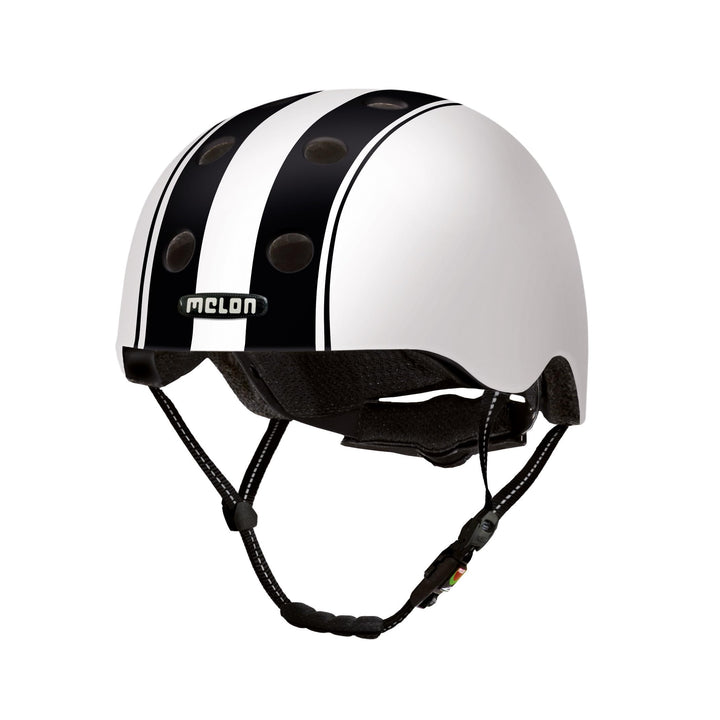 Melon »Double Black White« Leichter und Cooler Fahrradhelm für Damen, Herren und Kinder mit maximale