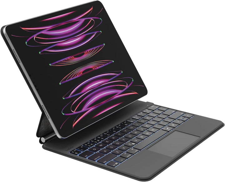 Belkin Pro Bluetooth-Tastatur mit Hülle und magnetischem Ständer, iPad Tastatur, Multi-Gesture-Steue