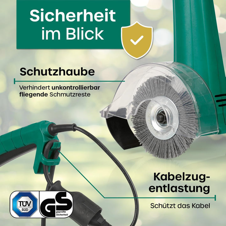 EASYmaxx Fugenreiniger elektrisch | Einfache säuberung von Fugen, Gehwegen & uvm - Ohne lästige Rück