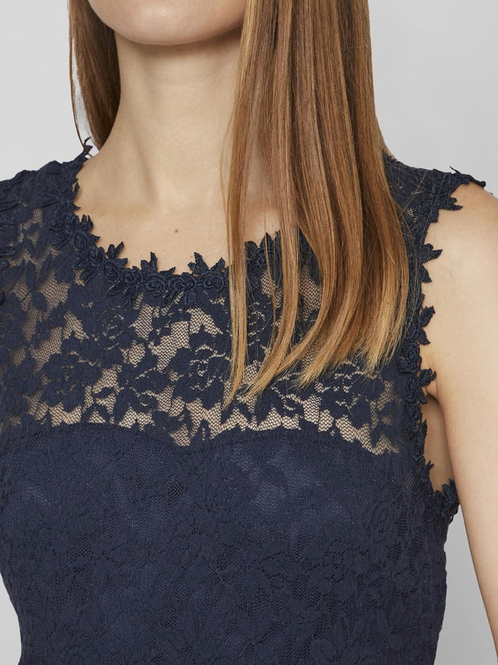Vila Female Maxikleid VILYNNEA Spitzen 34 Total Eclipse 1, 34 Total Eclipse 1