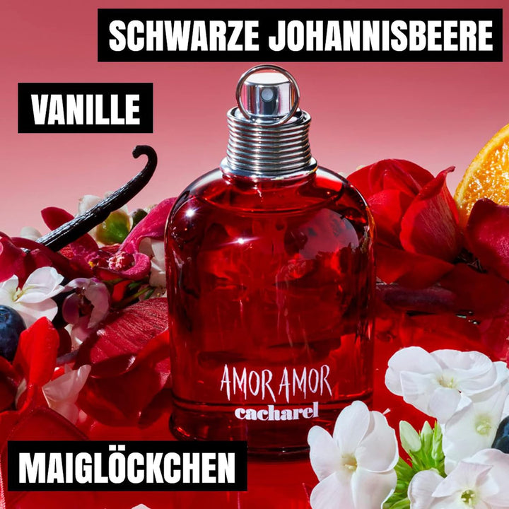 Cacharel Amor Amor Parfüm für Damen, Eau de Toilette Spray, Langanhaltend, Fruchtig-blumiger Frauen