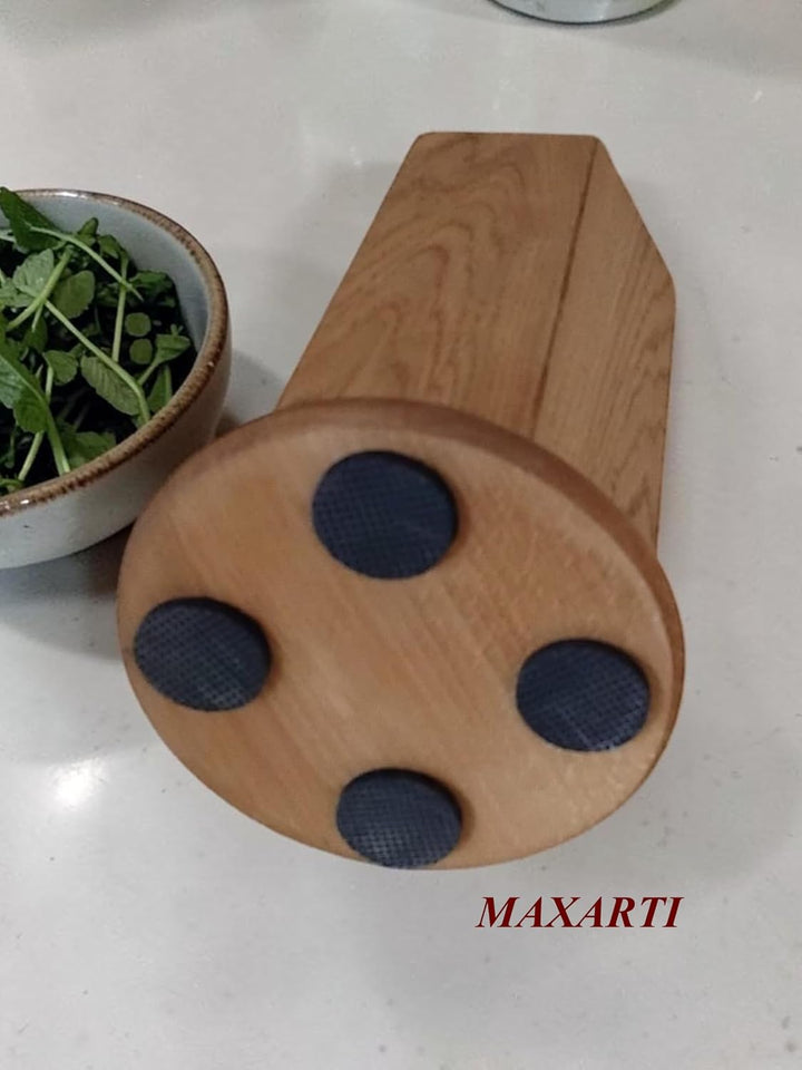 MAXARTI - Magnetischer Messerblock aus Eiche Holz für 12 Messer – ohne Messer, Magnet Messerhalter,