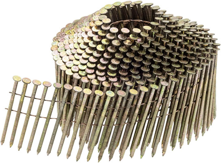 15° Coilnägel - 2,1X50mm, 10.500 stück, Ringnägel für Druckluft-Nagler, Ring/verzinkt, für fast alle