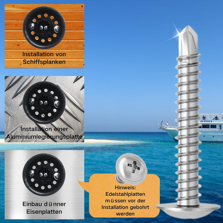 Cloud Fire Ankerlicht boot DC 12–24V Marine Boot Yacht Ponton Navigation Ankerlicht 360 Grad Rundum