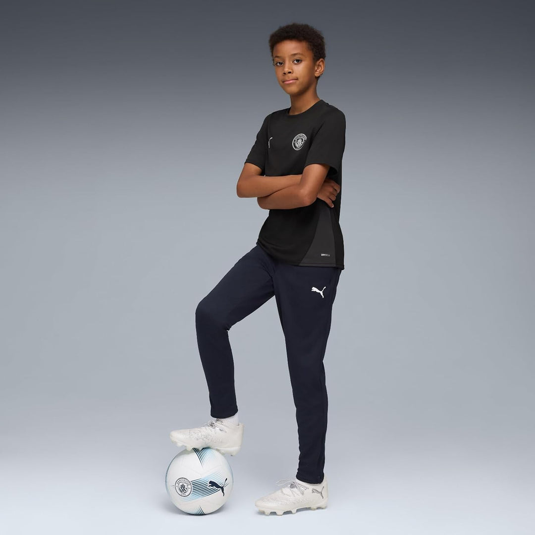 Puma Manchester City FC Kinder Trainingshose mit Tasche 25/26 176 Deep Navy, 176 Deep Navy
