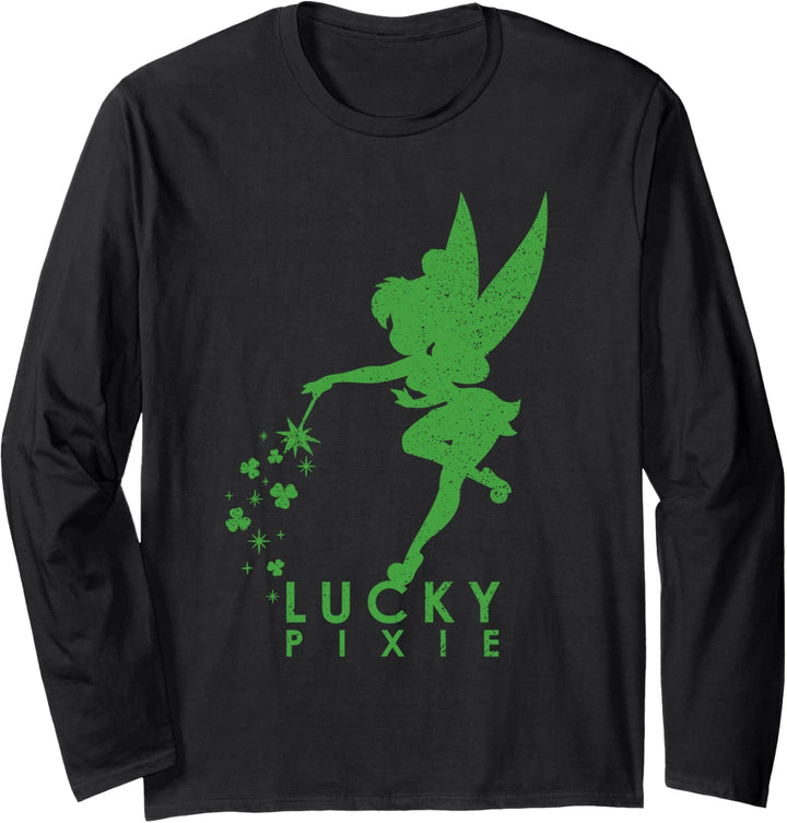 Disney Tinker Bell Lucky Pixie St. Patrick's Day Langarmshirt