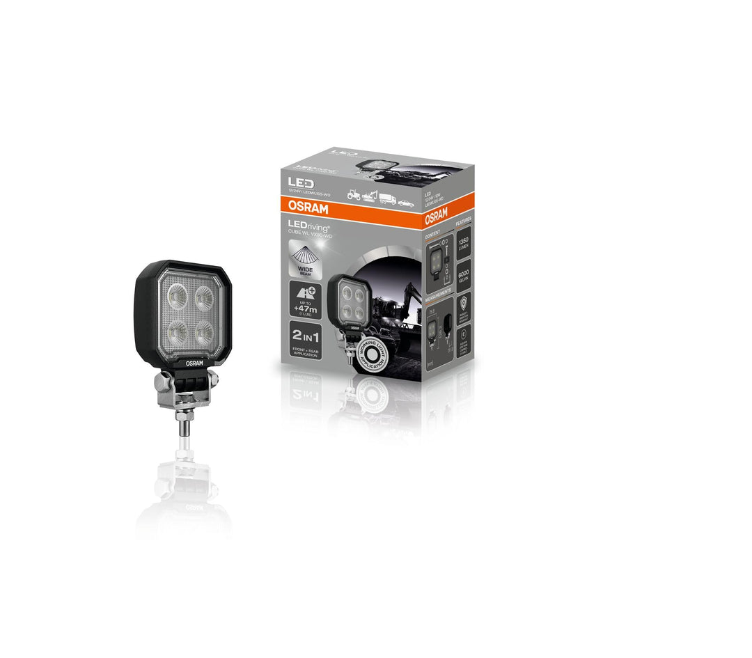 OSRAM LEDriving Cube WL VX80-WD, LEDWL105-WD, OFF ROAD, LED Arbeitsscheinwerfer, 1350 Lumen, Lichtst