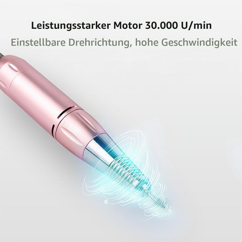4 in 1 Staubabsaugung Nagelstudio &amp; Zuhause mit Nagelfräser 4300 U/min 23×23×7cm Elektrisch Nagelsta