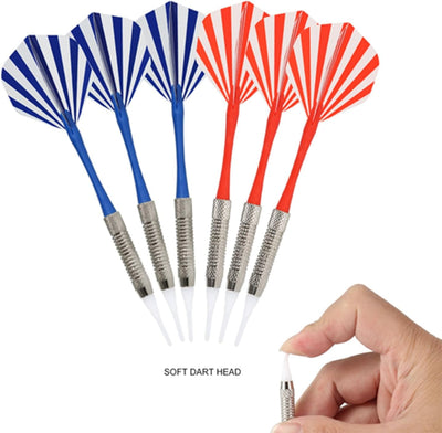 Elektronische Dartpfeile mit 6 Darts, elektronische Dartscheibe, geeignet für Partys und Spielabende