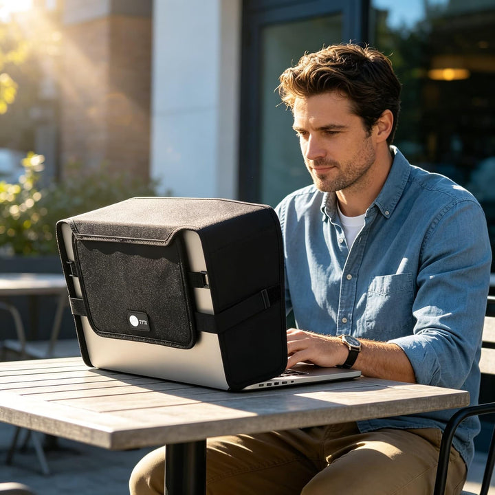 TYTX Laptop-Sonnenschutz für Arbeiten im Freien-passend für 15-16 Zoll Geräte, leichte Computer-Sich