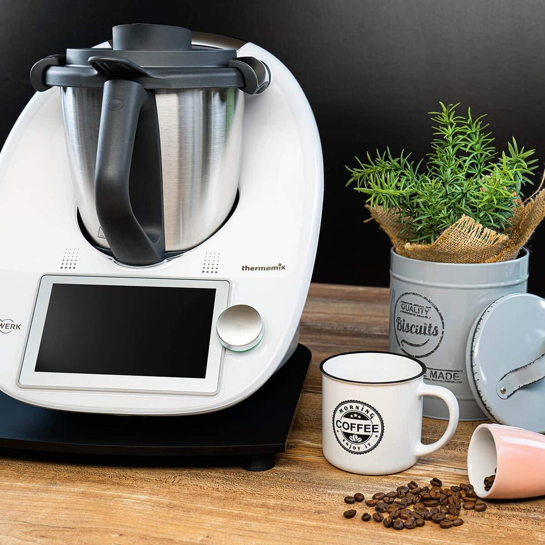 Stone4Slide coolina® Gleitbrett Gleiter aus Acryl Schwarz passend für Thermomix TM6 TM5