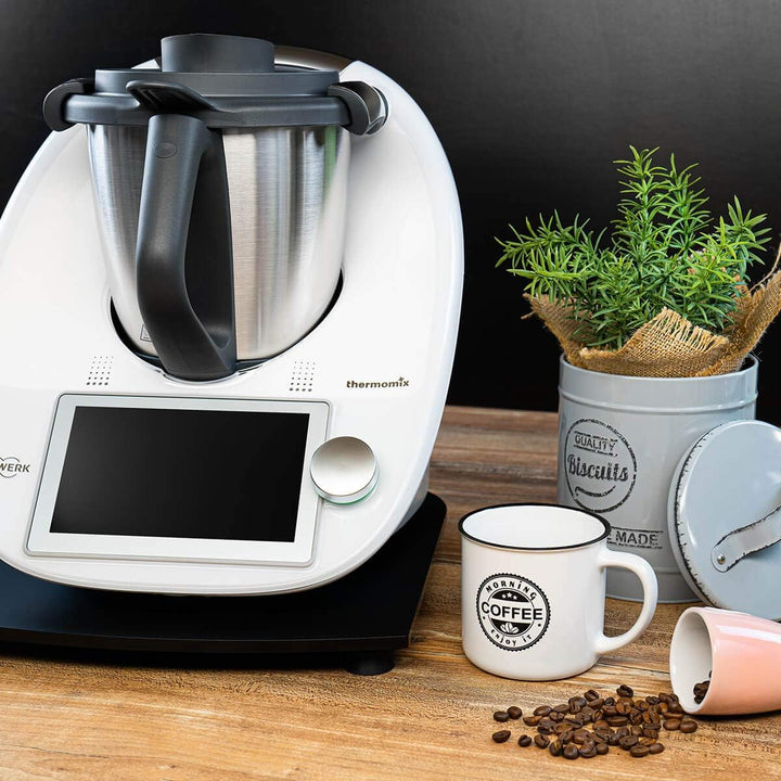 Stone4Slide coolina® Gleitbrett Gleiter aus Acryl Schwarz passend für Thermomix TM6 TM5