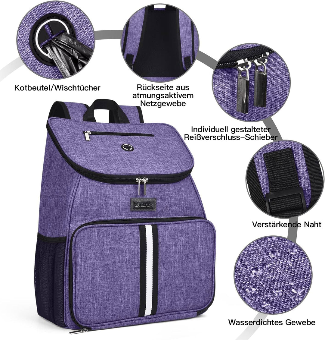 BAGLHER 丨Hundetasche, Fluggesellschaft zugelassener Haustierbedarf Rucksack, Hundereiserucksack Zube