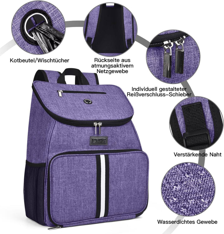 BAGLHER 丨Hundetasche, Fluggesellschaft zugelassener Haustierbedarf Rucksack, Hundereiserucksack Zube