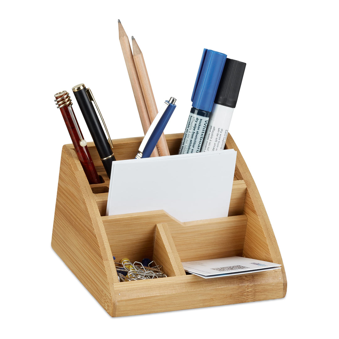 2 TLG. Schreibtisch Set, Schreibtisch-Organizer mit Stiftehalter, Zettelbox mit Notizzetteln 900 Bla
